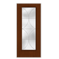 THERMATRU Full Lite 6'8" Fiber Classic Fiberglass Latitude Decorative Glass Exterior Prehung Door Fcm2382 A, C, Or D