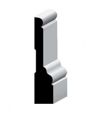 DC97 (Similar To WM97) 16' Primed Pine Or Primed MDF Casing Molding
