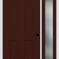 MMI 6 Panel 3'0" X 6'8" Fiberglass Smooth Exterior Prehung Door With 1 Full Lite Clear Or Privacy/Textured Glass Sidelight 21