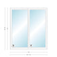 ANDERSEN PS510 200 Series Permashield 70-1/2" X 79-1/2" Sliding/Gliding Dual Pane Or Triple Pane Low-E Tempered Argon Fill Stainless Glass 2 Panel Patio Door Grilles/Screen Options