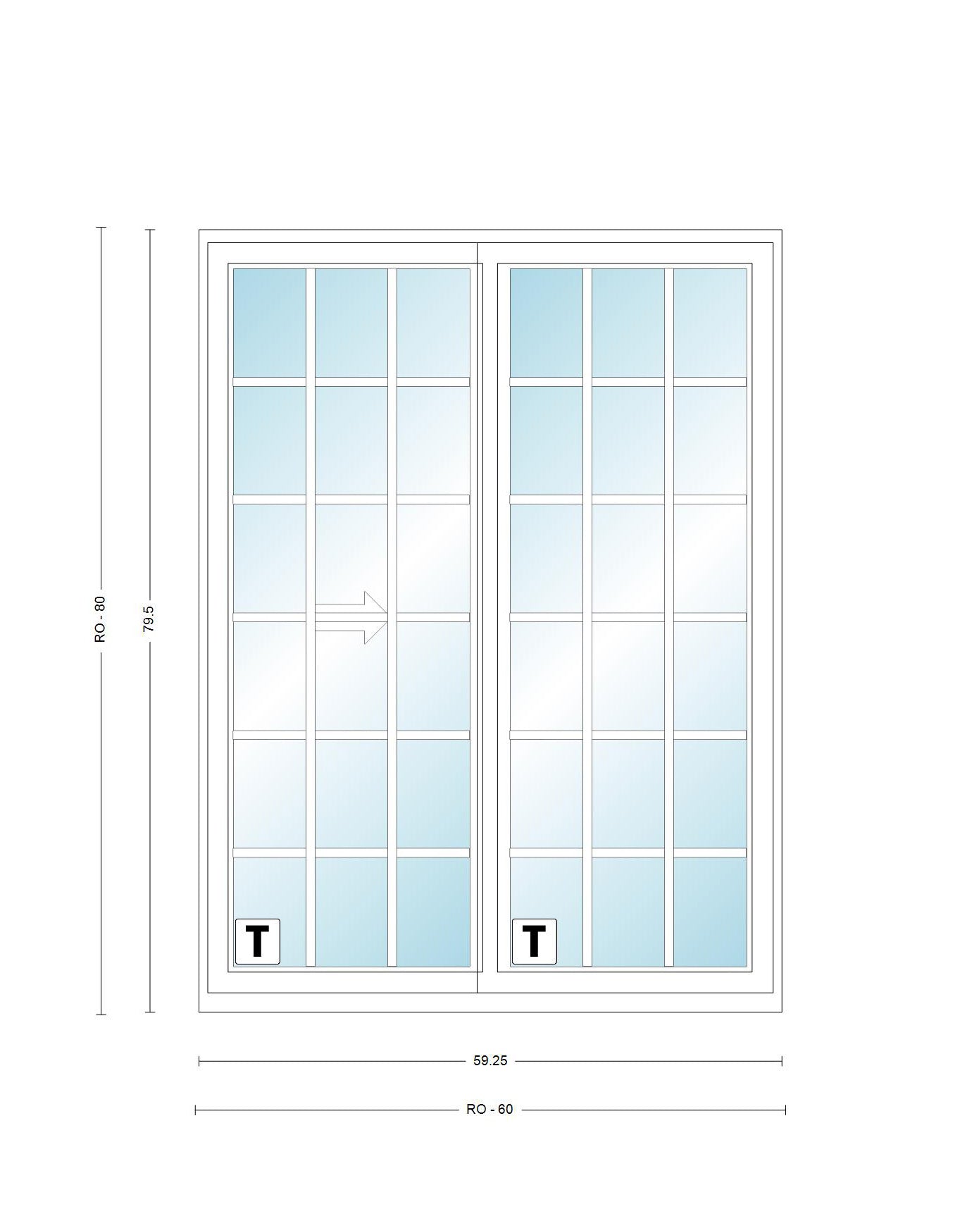 ANDERSEN PS5 200 Series Permashield 59-1/4" X 79-1/2" Sliding/Gliding Dual Pane Or Triple Pane Low-E Tempered Argon Fill Stainless Glass 2 Panel Patio Door Grilles/Screen Options