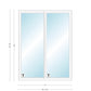 ANDERSEN PS6180 200 Series Permashield 72" X 95-1/2" Sliding/Gliding Dual Pane Or Triple Pane Low-E Tempered Argon Fill Stainless Glass 2 Panel Patio Door Grilles/Screen Options