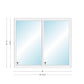 ANDERSEN PS8 200 Series Permashield 96" X 82-3/8" Sliding/Gliding Dual Pane Or Triple Pane Low-E Tempered Argon Fill Stainless Glass 2 Panel Patio Door Grilles/Screen Options