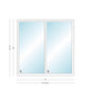 ANDERSEN PS8180 200 Series Permashield 96" X 95-1/2" Sliding/Gliding Dual Pane Or Triple Pane Low-E Tempered Argon Fill Stainless Glass 2 Panel Patio Door Grilles/Screen Options