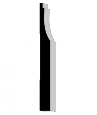 SCBA (Similar To SCOOP7) 16' Primed Pine Scoop Base Molding