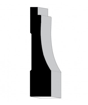 SCCA (Similar To SCOOP35) 16' Primed Pine Scoop Casing Molding