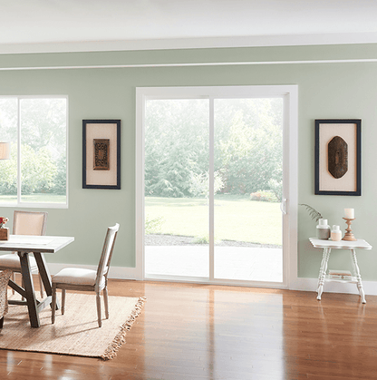 MI V2000 Series 6'0" X 6'8" Vinyl Sliding/Gliding Clear Low-E Argon Tempered Dual Pane Glass 2 Panel Patio Door 910 Colors/Grilles/Screen/Handicapped Sill Options