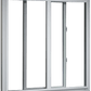 MI WINDOWS 1685 Double Slider Sliding Window 72 Wide New Construction Vinyl White Low-E Argon Full Screen Optional