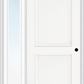 MMI TRUE 2 PANEL 3'0" X 6'8" FIBERGLASS SMOOTH EXTERIOR PREHUNG DOOR WITH 1 FULL LITE CLEAR OR PRIVACY/TEXTURED GLASS SIDELIGHT 20