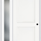 MMI TRUE 2 PANEL 3'0" X 6'8" FIBERGLASS SMOOTH EXTERIOR PREHUNG DOOR WITH 1 FULL LITE CLEAR OR PRIVACY/TEXTURED GLASS SIDELIGHT 20