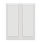 REEB Twin/Double 6'8 X 1-3/8 Or 1-3/4 1 Panel Primed Flat Shaker Sticking Interior Prehung Door PR8720