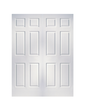 JELDWEN Twin/Double Molded Colonist 6'8 X 1-3/8 Cove And Bead Sticking 6 Panel Grained Surface Hollow/Solid Interior Prehung Door