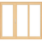 PELLA LIFESTYLE SERIES CONTEMPORARY 3 PANEL OXO 126" X 95.5" ADVANCED LOW-E INSULATING TEMPERED ARGON FILL GLASS ASSEMBLED SLIDING/GLIDING PATIO DOOR GRILLES/SCREEN OPTIONS