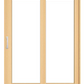 PELLA Lifestyle Series Contemporary 2 Panel 83.25" X 95.5" Advanced Low-E Insulating Tempered Argon Fill Glass Assembled Sliding/Gliding Patio Door Grilles/Screen Options