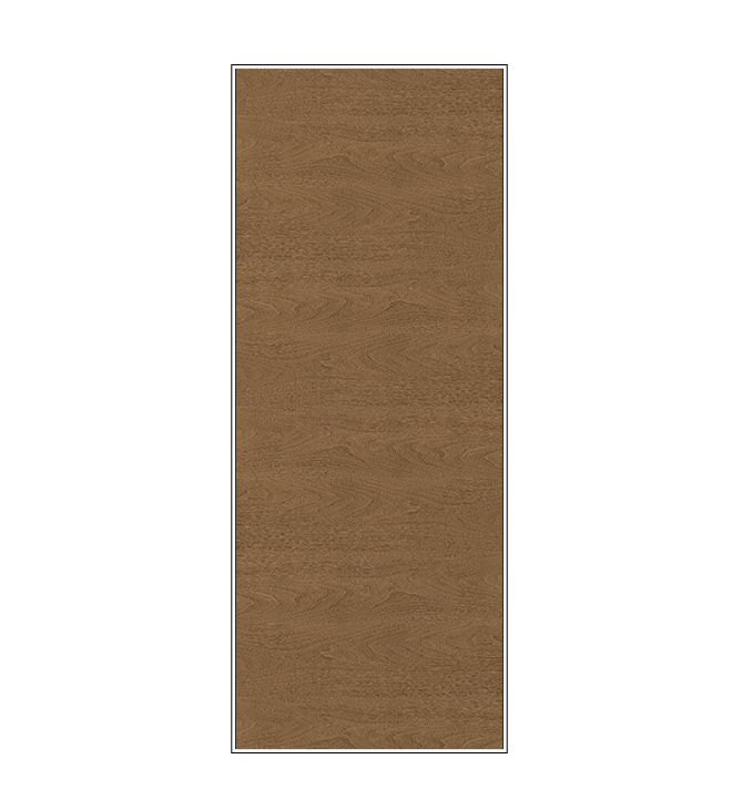 THERMATRU 6'8" Or 8'0" Classic Craft Walnut Flush Exterior Prehung Door CCW1000/CCW81000