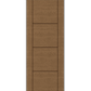 THERMATRU 6'8" Or 8'0" Classic Craft Walnut Flush Exterior Prehung Door CCW903/CCW8903