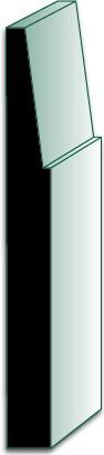 WB514 (Similar To MCB525) 16' Primed Pine Wedge Base Molding