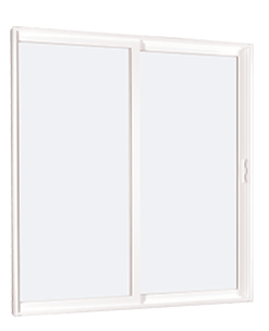 MI V2000 SERIES 5'0" X 6'8" VINYL SLIDING/GLIDING CLEAR TEMPERED GLASS 2 PANEL WHITE PATIO DOOR 910 LOW-E/GRILLES/SCREEN OPTIONS