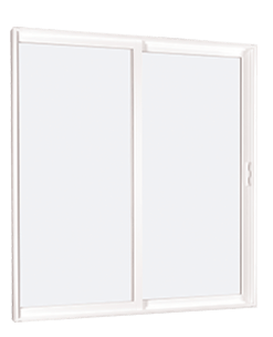 MI V2000 Series 5'0" X 6'8" Vinyl Sliding/Gliding Clear Low-E Argon Tempered Dual Pane Glass 2 Panel Patio Door 910 Colors/Grilles/Screen/Handicapped Sill Options