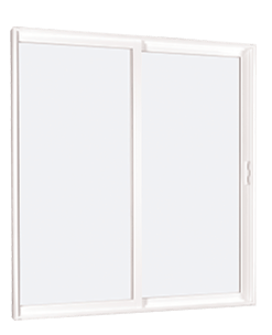MI V2000 Series 8'0" X 6'8" Vinyl Sliding/Gliding Clear Low-E Argon Tempered Dual Pane Glass 2 Panel Patio Door 910 Colors/Grilles/Screen/Handicapped Sill Options