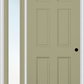 MMI 6 Panel 3'0" X 6'8" Fiberglass Smooth Exterior Prehung Door With 1 Full Lite Clear Or Privacy/Textured Glass Sidelight 21