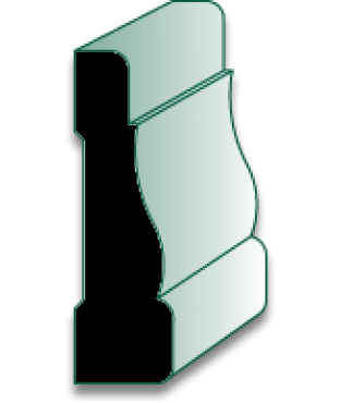 356 7' Leg Primed Pine Fat Edge Casing Molding (12-Value Pack)