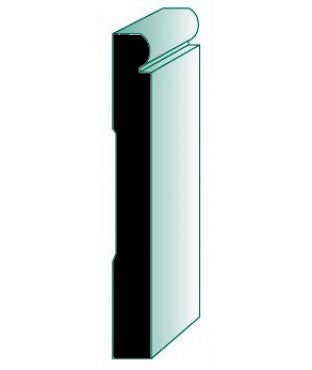 WM750 (Similar To 750) 16' Primed Beaded Base Molding