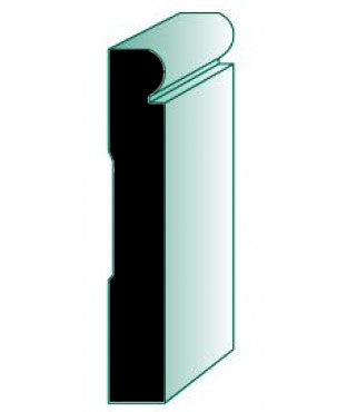 WM753/753 16' PRIMED BEADED BASE AND CASING MOLDING